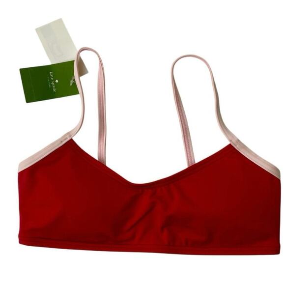 Kate spade Tops - Kate Spade Bikini Top Padded Rose Pink Bows Details Sz XS Preppy Coquette